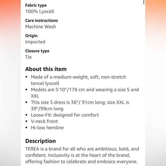 TEREA Women's Brielle Adjustable Hem Mini Tank Dress new - Picture 7 of 8